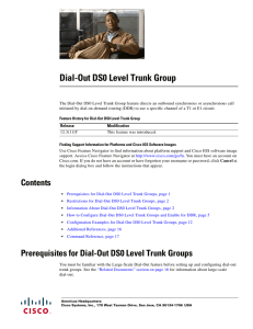 Dial-Out DS0 Level Trunk Group