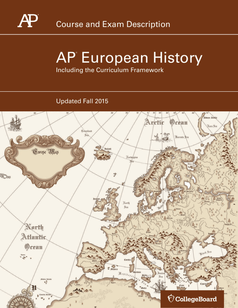 AP European History Course and Exam Description