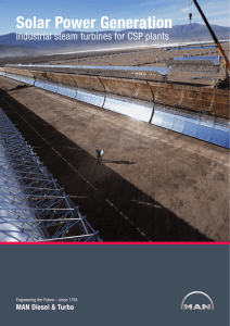 Solar Power Generation | Industrial steam turbines for CSP plants