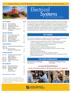 a printable description of the Electrical Systems Technology A.A.S.