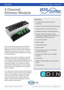 4 Channel Dimmer Module