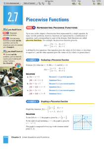 Piecewise Functions: Definition, Graphing, and Examples