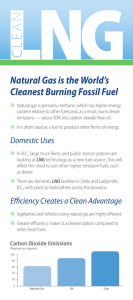 Natural Gas is the World`s Cleanest Burning Fossil Fuel