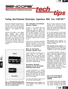 Testing Non-Polarized Electrolytic Capacitors with Z-METER™