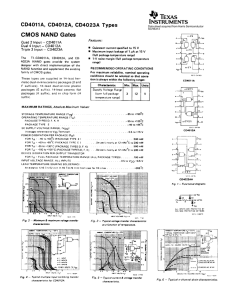 CMOS NAND Gates - Texas Instruments