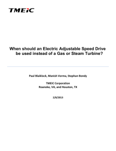When should an Electric Adjustable Speed Drive be used