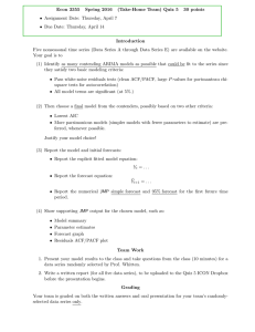 Econ 3355 Spring 2016 (Take-Home Team) Quiz 5 30 points