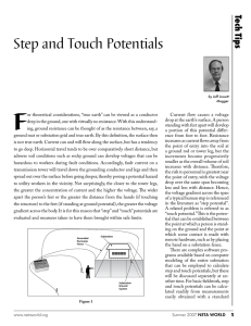 Step and Touch Potentials: Electrical Safety Tech Tip