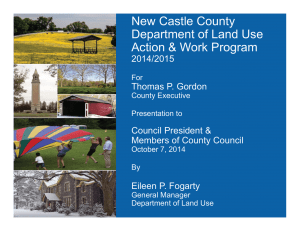 Land Use Action and Work Plan 10-14
