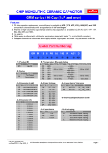 Murata GRM series Hi-cap(1uF and over)_MAY 09