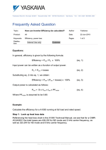 How can Inverter Efficiency be calculated