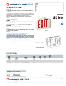 LED Exits - Acuity Brands