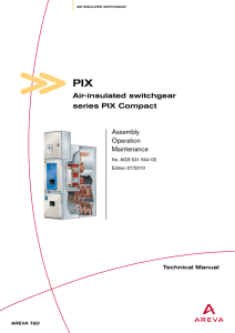 Air-insulated switchgear series PIX Compact