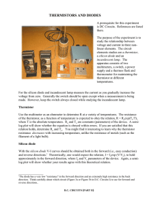 THERMISTORS AND DIODES