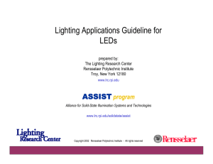 Lighting Applications Guideline for LEDs