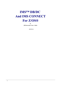 Reference guide for IMS and IMS Connect on the Remote