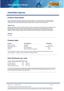 Chemflake Special: Technical Data Sheet - Jotun Coatings