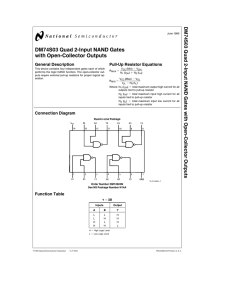 DM74S03 Quad 2-Input NAND Gates with Open