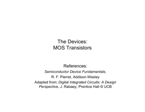 The Devices: MOS Transistors
