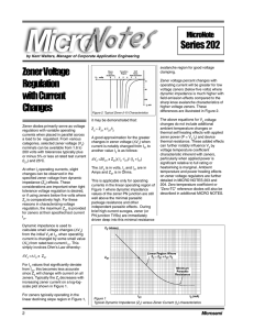 Zener Voltage Regulation with Current