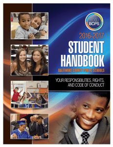 Student Handbook - Baltimore County Public Schools