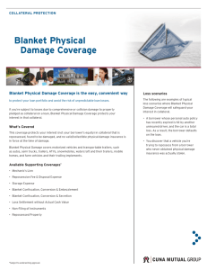 Blanket Physical Damage Coverage