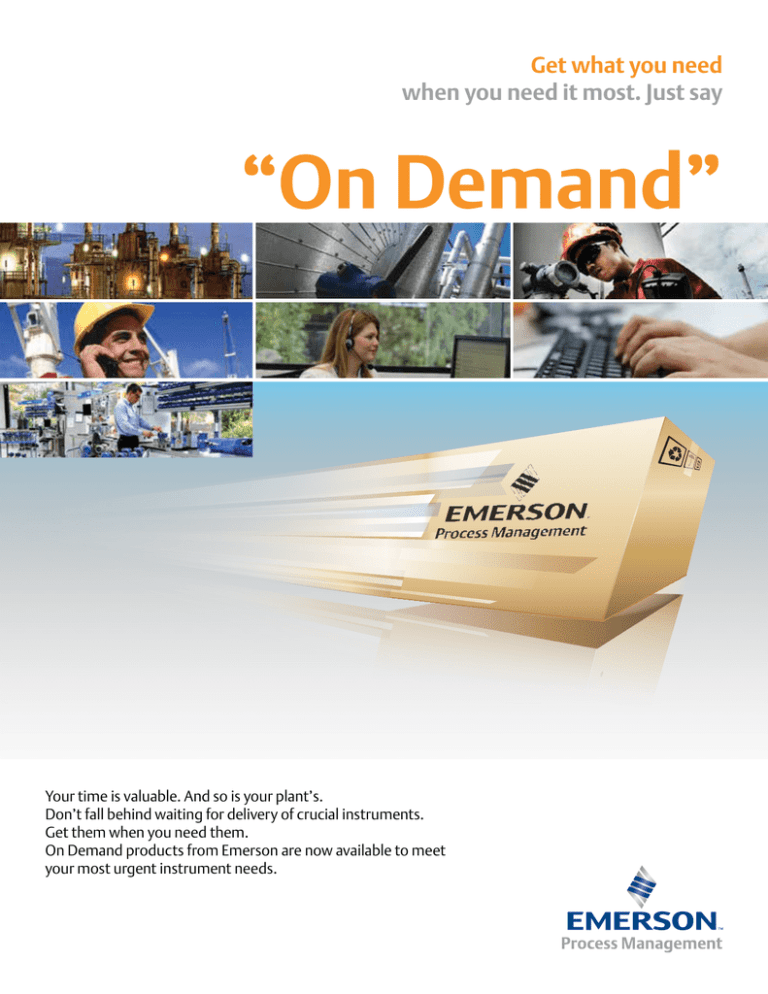 On Demand Emerson Process Management