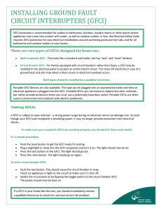 installing ground fault circuit interrupters (gfci)