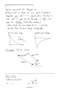 Physics Problems: Current, Resistance, and Potential