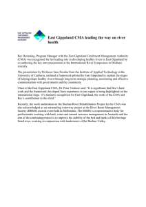 East Gippsland CMA leading the way on river health