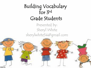 Building Vocabulary Through Text