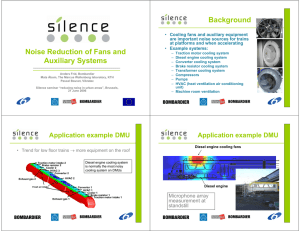 Noise Reduction of Fans and Auxiliary Systems