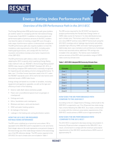 Energy Rating Index Performance Path