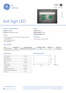 Exit Sign LED