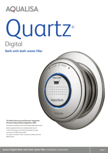Quartz Digital Bath Filler