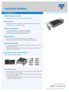 Load Bank Resistors