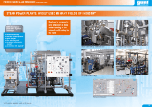 Steam Power Plants: Widely Used in Many Fields of Industry