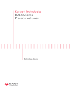 Keysight Technologies B2900A Series Precision Instrument