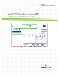 Liebert® NXL™ System Control Cabinet , SCCi