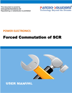 Forced Commutation of SCR
