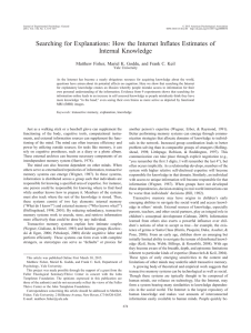 How the Internet Inflates Estimates of Internal Knowledge