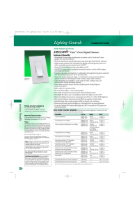 Specification Sheet