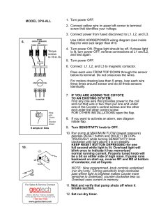 Coyote 3PH-ALL Installation Guide | Pump Protection