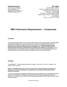 EMC Performance Requirements --
