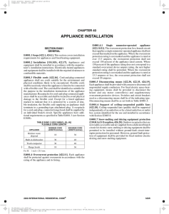 appliance installation