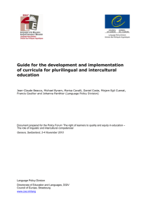 Guide for the development and implementation of curricula