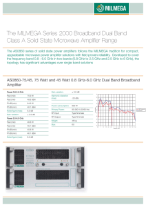 The MILMEGA Series 2000 Broadband Dual Band Class A Solid