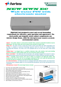 High-Wall Unit designed to meet and exceed demanding