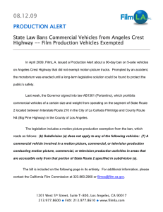 State Law Bans Commercial Vehicles from Angeles Crest Highway