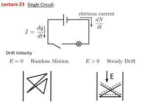Electric Circuits: Drude Model & Surface Charge